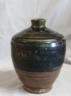 Chinese Qing Dynasty Cizhou Black Glaze Meiping Vase