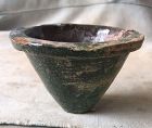 Chinese Han Dynasty Lead Green Glaze Funnel