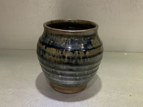 Chinese Qing Dynasty Black Glaze Jar