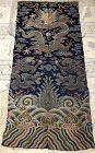 Chinese Qing Dynasty Imperial Dragon Robe Brocade Fragment