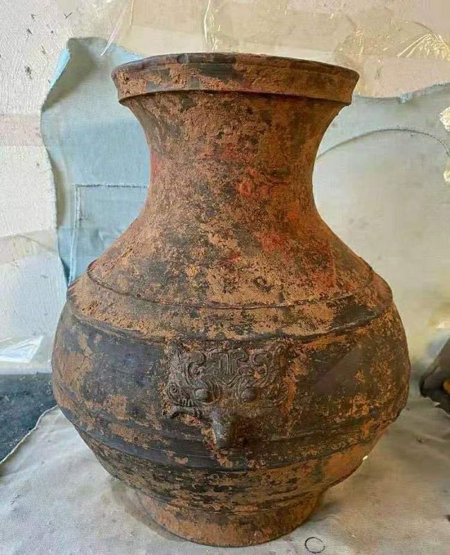 Chinese Han Dynasty Pottery Hu Vessel