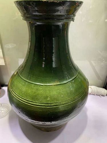 Chinese Han Dynasty Green Glaze Vessel