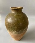 Chinese Tang Dynasty Green Glaze Jar