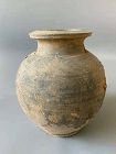 Chinese Han Dynasty Incised Pottery Pot