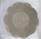Chinese Tang to Five Dynasties Yue Ware Celadon Foliated Dish