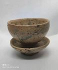 Chinese Southern and Northern Dynasties Yue Ware Cup with Tray