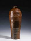 Chinese Jin Dynasty Brown Glaze Meiping Vase