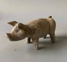 Chinese Western Han Dynasty Pottery Piggy