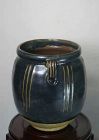 Chinese Song Dynasty Black Glaze Pot with 2 Lugs
