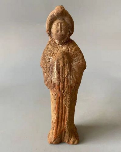 Chinese Tang Dynasty Pottery Fat Lady
