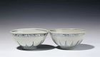 Pair of Chinese Ming Dynasty Underglaze Blue and White Bowls