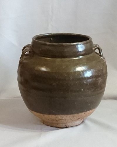 Chinese Yuan to Ming Dynasty Brown Glaze Jar