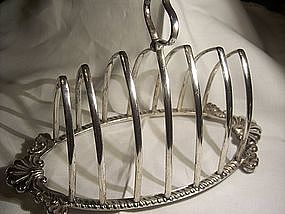 Early English Sheffield Silverplate Toast Letter Rack