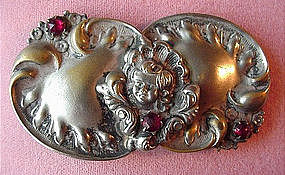 ANTIQUE BUCKLE ANGEL or CHERUB on the FRONT
