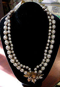BEAUTIFUL MIRIAM HASKELL PEARLS NECKLACE