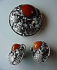 DESIGNER STERLING JEWELRY BY N.E. FROM { 3Pcs. ca.1970