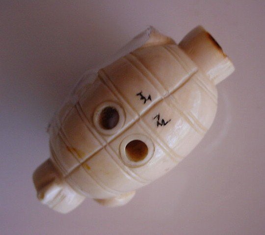 TWO SQUIRRELS CARVED IVORY NETSUKE