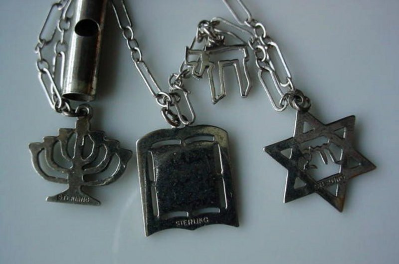 STERLING CHARM BRACELET JUDAICA SUBJECT MATTER