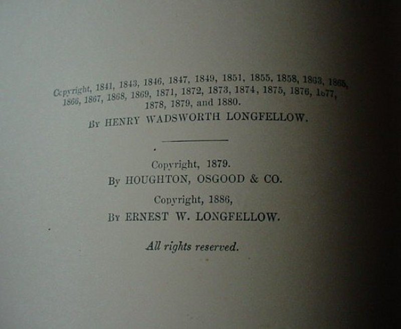 LONGFELLOW POETICAL WORKS HOUGHTON MIFLIN 1886 LEATHER