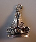 RARE ART NOUVEAU STERLING FOB