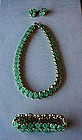 JOMAZ JADE BRACELET NECKLACE AND ER SET