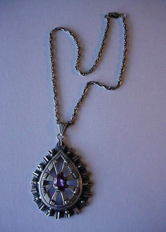 MEXCAN STER. LOS BALLESTEROS NECKLACE WITH ALEXANDRITE