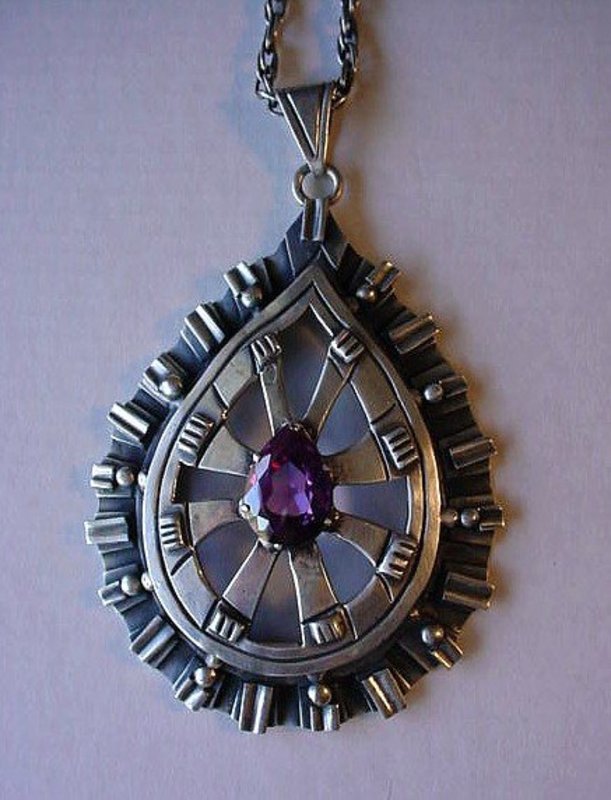 MEXCAN STER. LOS BALLESTEROS NECKLACE WITH ALEXANDRITE