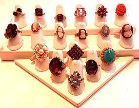 14K LARGE STONE RING(s) Various Estates