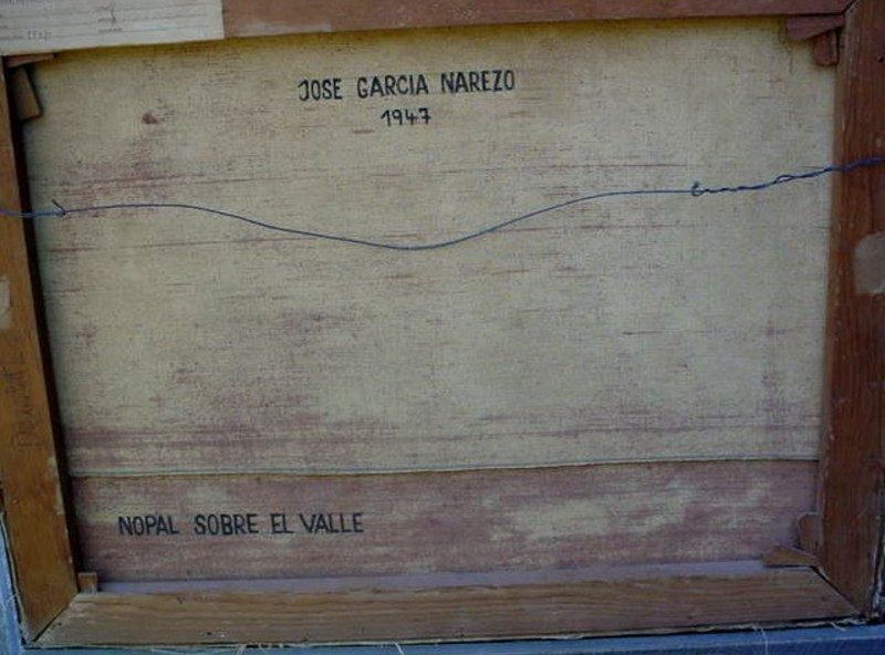 JOSE GARCIA NAREZO ABSTRACT OIL ON CANVAS 1947