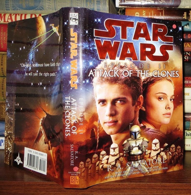 STAR WARS ATTACK OF THE CLONES  R.A. SALVATORE 1ST ED
