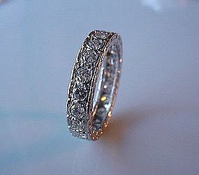 PLATINUM AND DIAMONDS ANNIVERSARY BAND 1.50 CARATS TDW