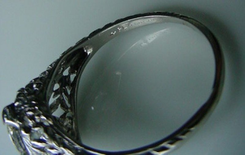 BEAUTIFUL 1.15 CARAT DIAMOND PLATINUM FILIGREE RING