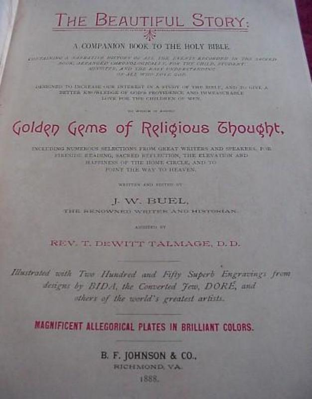 ANTQ GEMS of RELIGIOUS THOUGHT{Illus. 1888