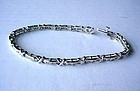 14K WHITE GOLD & DIAMONDS TENNIS BRACELET 1 CT DIAMONDS