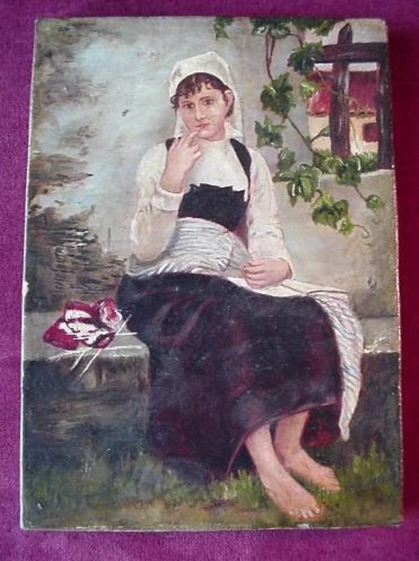 OC BAREFOOT FRENCH GIRL { late 19th Century