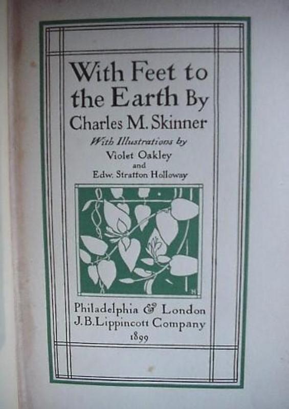 Antique: FEET TO THE EARTH...C.M.Skinner 1899