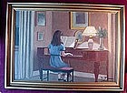 OIL on BOARD...PIANO LESSONS { Jessen AAGE