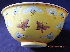 QING DYNASTY - TONGZHI PERIOD BUTTERFLY BOWL