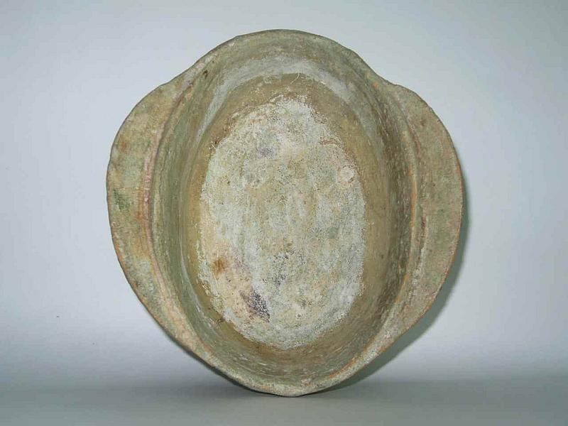 Han Dynasty - Well Preserved Green Glaze Ear Cup