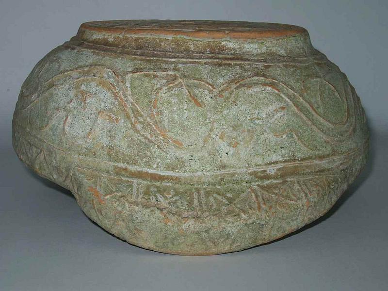 Han Dynasty - Well Preserved Green Glaze Ear Cup