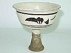 Yuan Dynasty - Cizhou Style Stem Cup