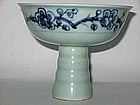 Ming Dynasty - Blue and White Stem Cup