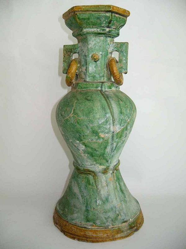 Ming Dynasty - Funeary Green Glaze Vase