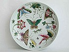 Famille Rose Butterfly Plate – Circa. 19th/20th Century