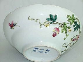 Rare Famille Rose “Over-The-Wall” Ogee Bowl  – Guangxu