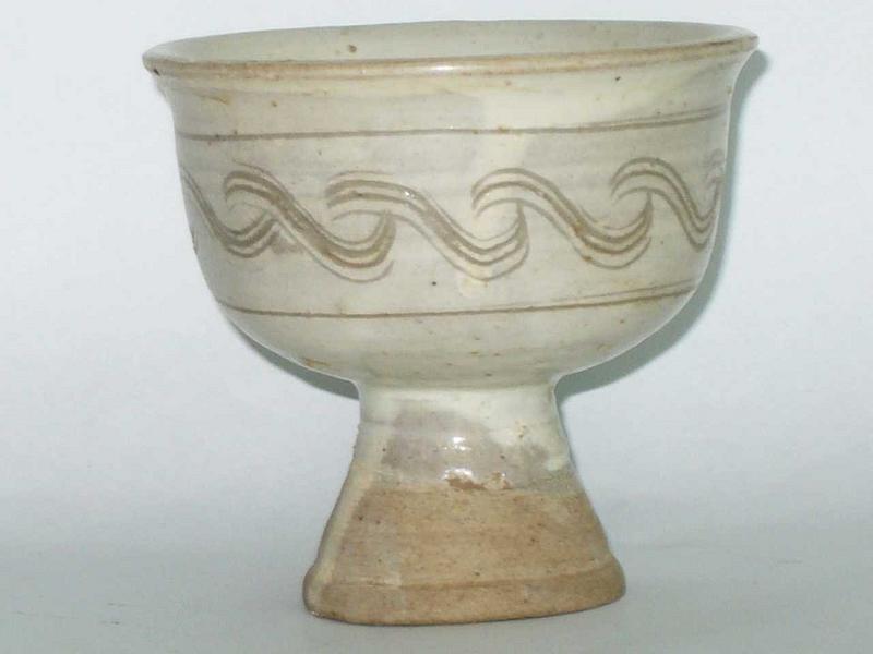 Song Dynasty - White Glaze Stem Cup