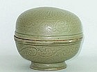 Yuan Dynasty - Celadon Covered Box