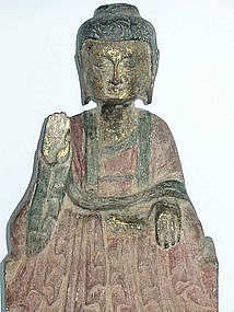 Stone Figure of Seated Buddha - Circa. 17th Century