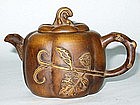 Early Republic: Pumpkin-Shaped Yixing Teapot