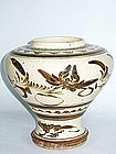 Yuan Dynasty – Cizhou Wine Jar With Lotus Flower